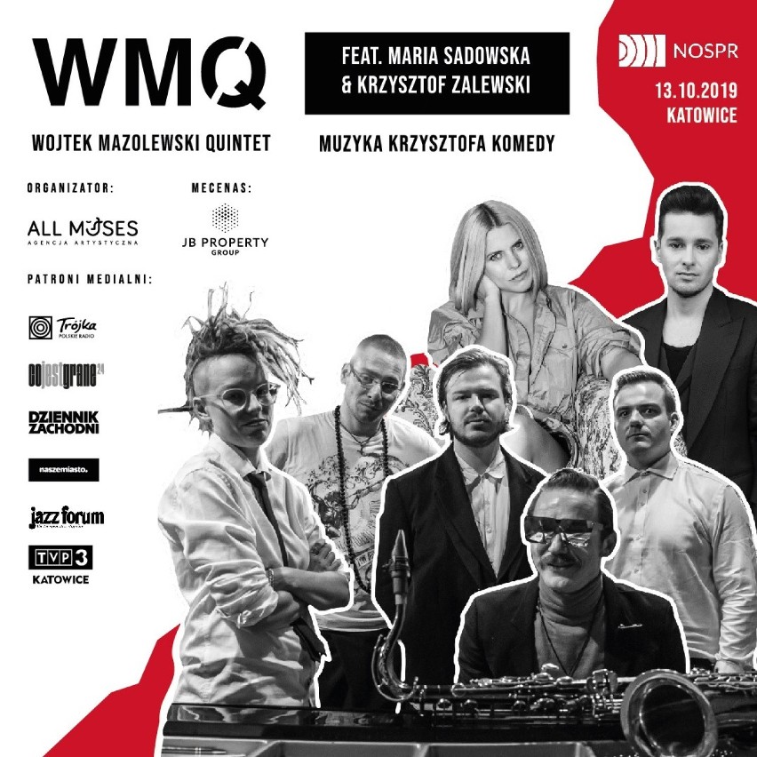 NOSPR: Wojtek Mazolewski Quintet i znakomici goście specjalni w repertuarze Krzysztofa Komedy! 