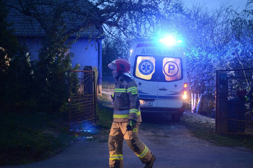 Pożar w Grucie pod Grudziądzem. Mężczyzna ma poparzone niemal całe ciało [wideo, zdjęcia]