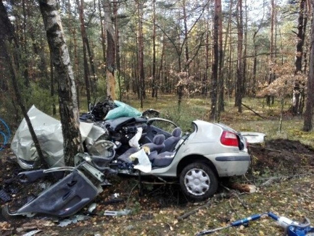 Tyle zostało z samochodu, którym jechała 38-latka