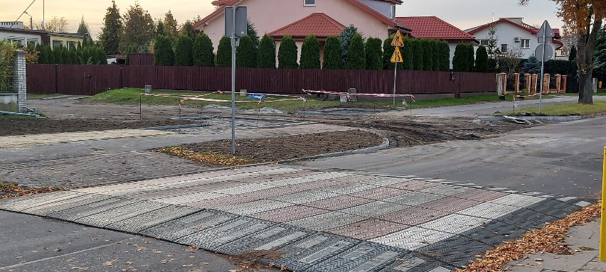 Trwają prace drogowe we Włocławku