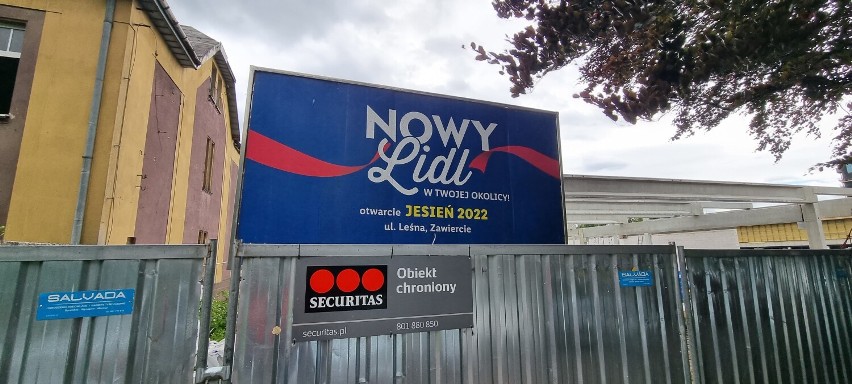 Trwają prace nad trzecim sklepem sieci Lidl w Zawierciu.