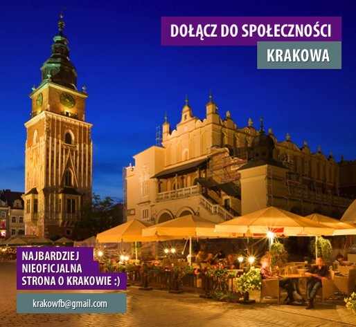 Tak wita facebookowiczów nieoficjalny profil mieszkańców miasta Krakowa w serwisie