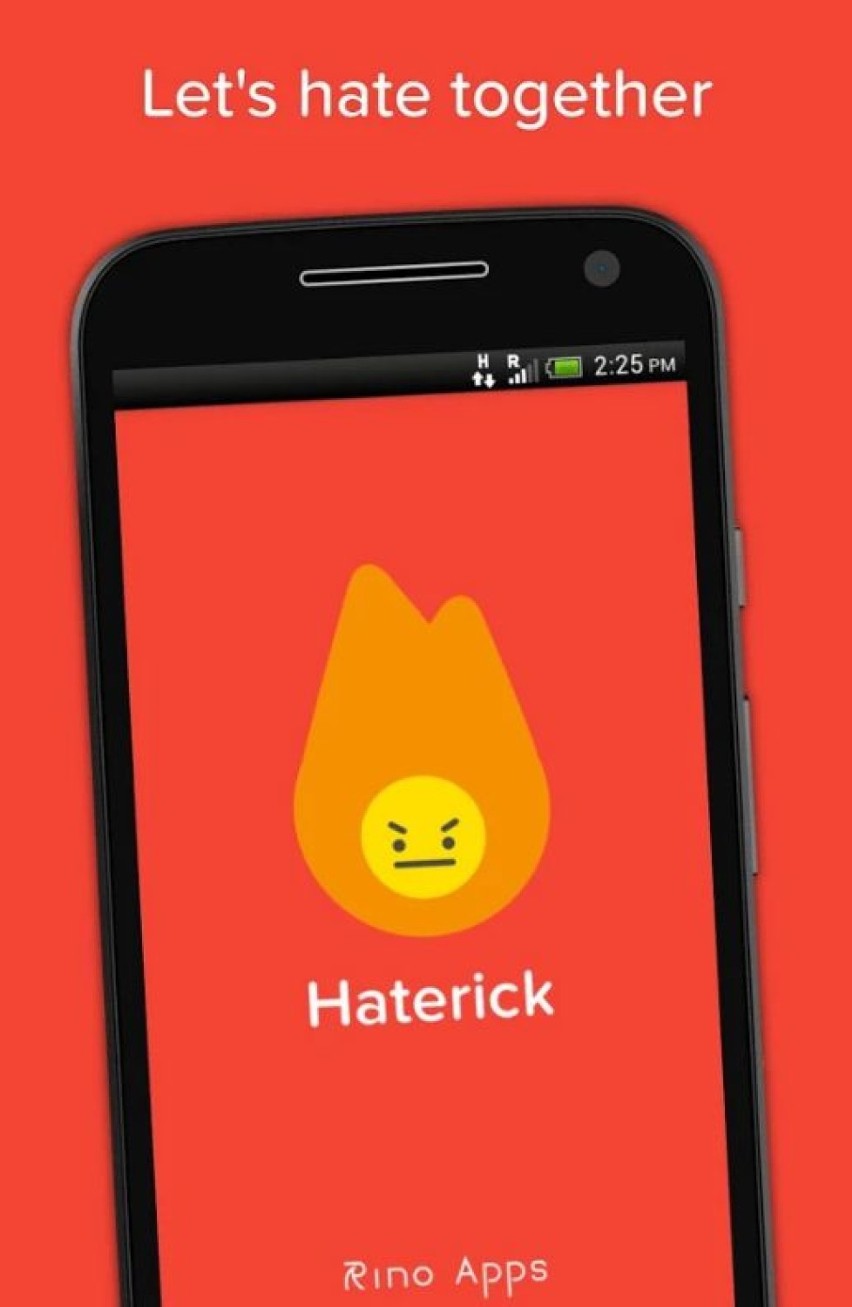 Screen aplikacji Haterick dostępnej w sklepie Google Play
