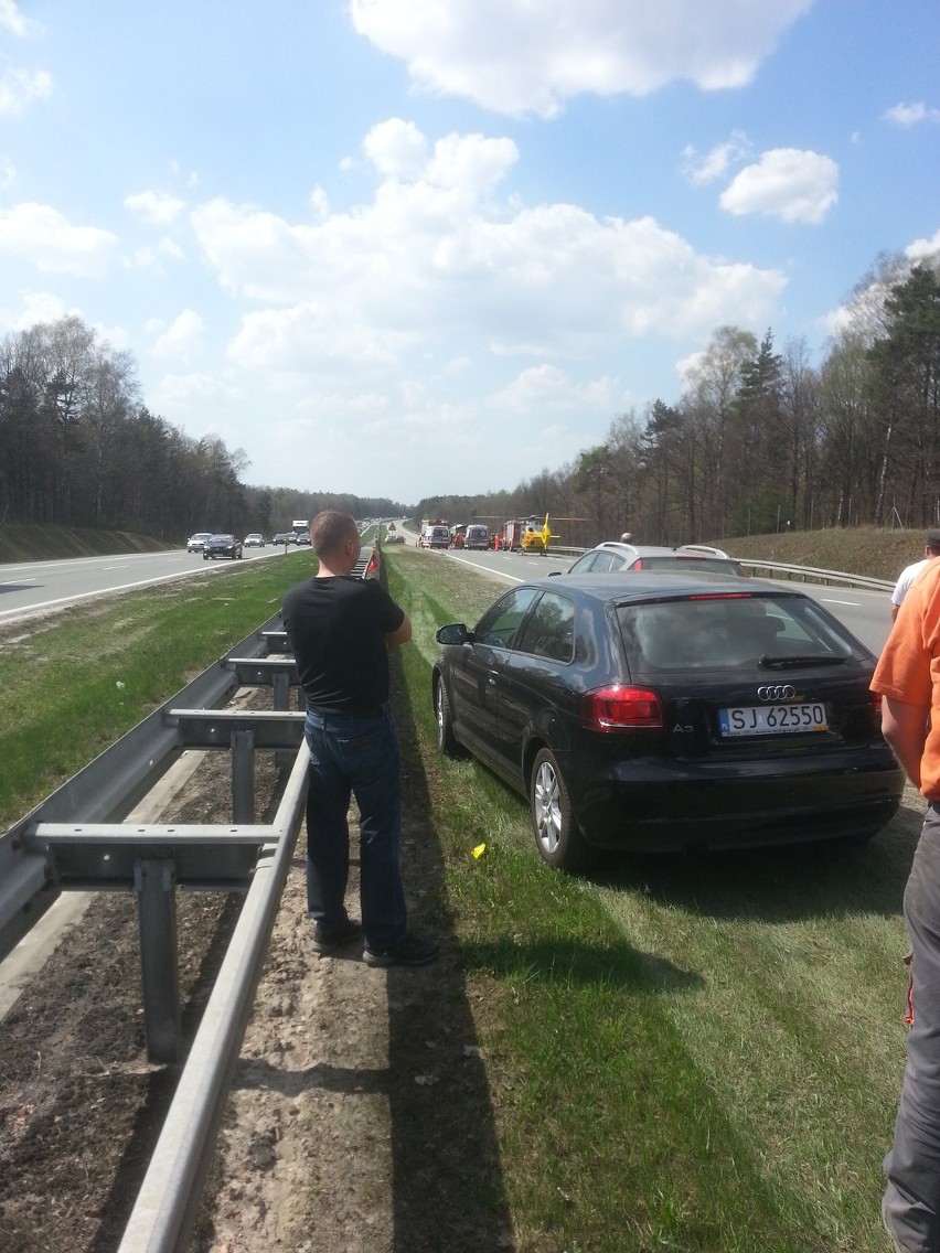 Wypadek A4 Mysłowice. Katowice zakorkowane [ZDJĘCIA]