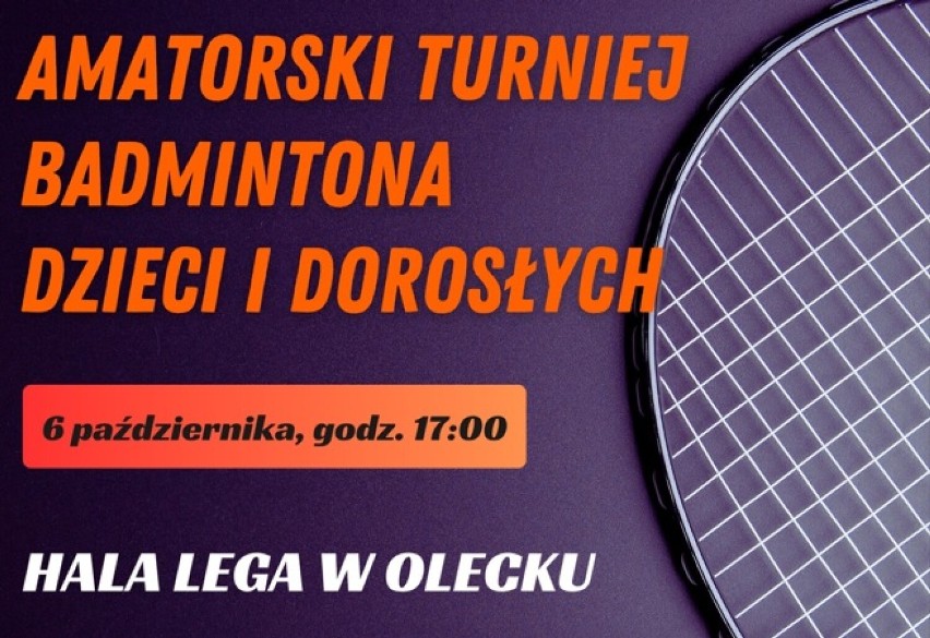 Olecko: Amatorski Turniej Badmintona dla Dzieci i Dorosłych 