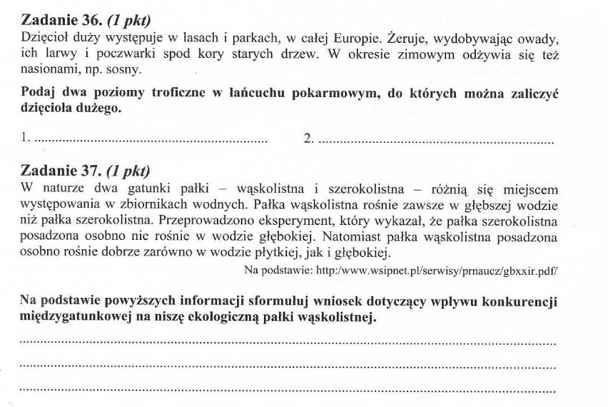 14.05.2012 - Maturzyści pisali egzamin maturalny z biologii....