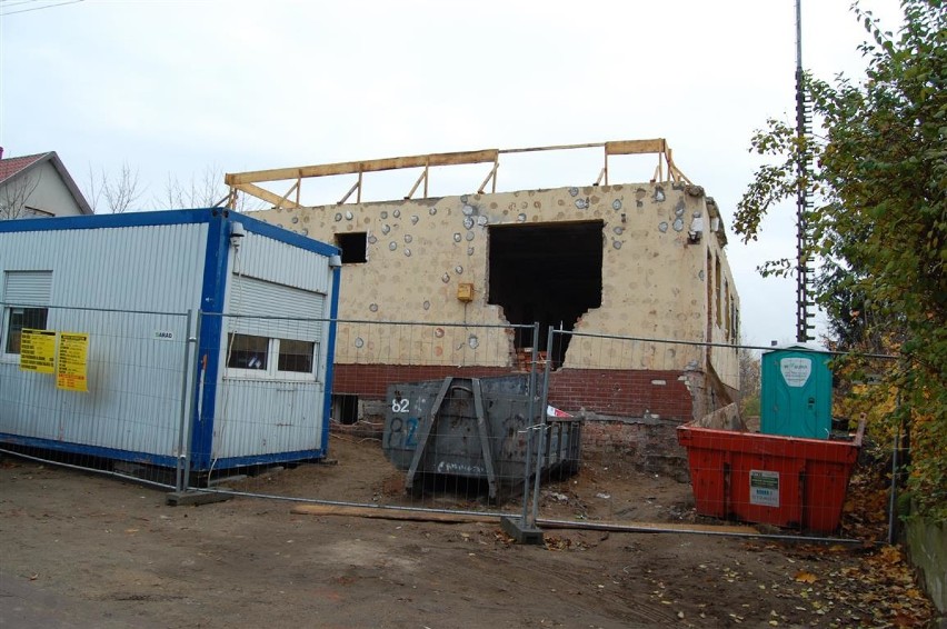 Budowa komisariatu w Żukowie - listopad 2014