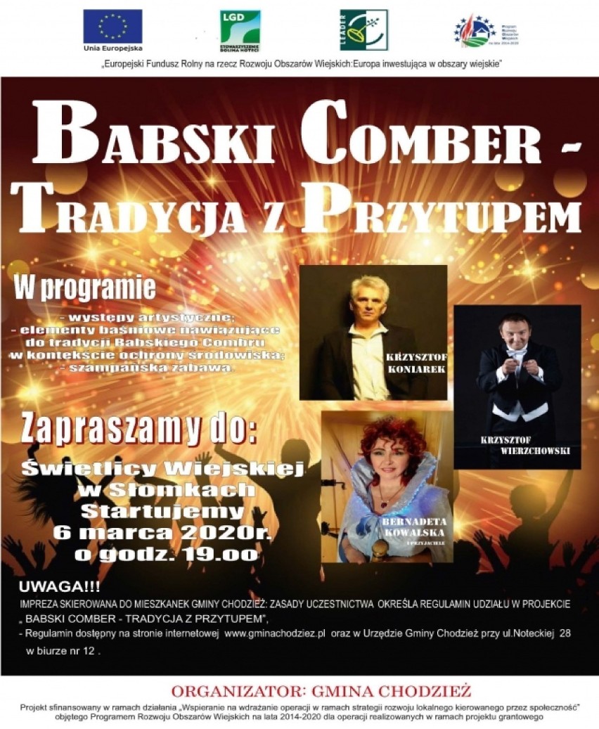 Słomki - Babski Comber
6 marca 2020 godz. 19 - świetlica...