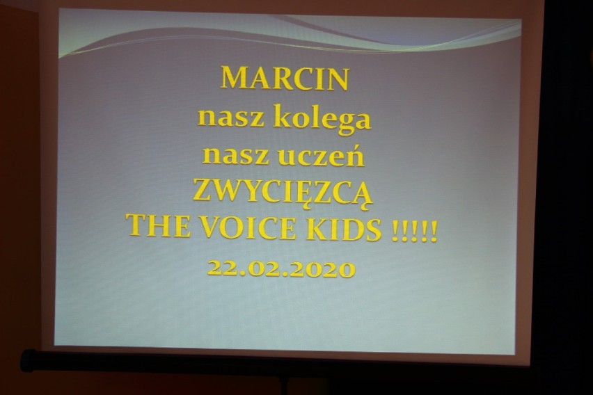 Marcin Maciejczak powitany w Szkole Podstawowej w Jakubicach
