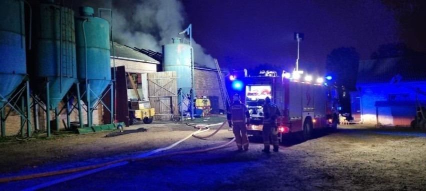 Nocny pożar w Kozubszczyźnie pod Lublinem. Straty sięgają 60 tys. zł. Zobacz zdjęcia z działań strażaków