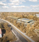 Centrum Aktywności Międzypokoleniowej w Wawrze. Oto projekt nowej inwestycji. Budynki w stylu świdermajer, zielone dachy i energia słoneczna