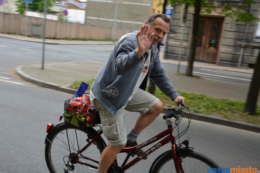 Rowerowa Majówka w Lesznie - meta nad zbiornikiem w...