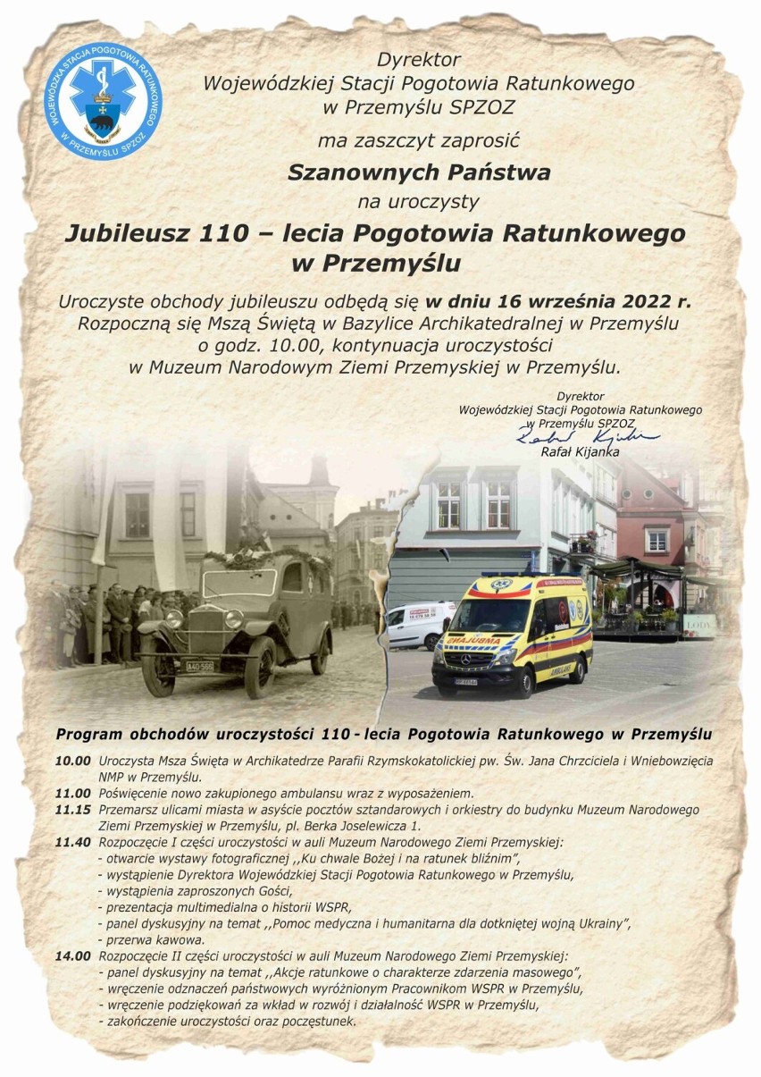 11-lecie pogotowia ratunkowego w Przemyślu.