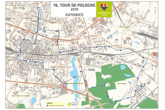 Tour de Pologne 2019 w Katowicach. Trasa przejazdu