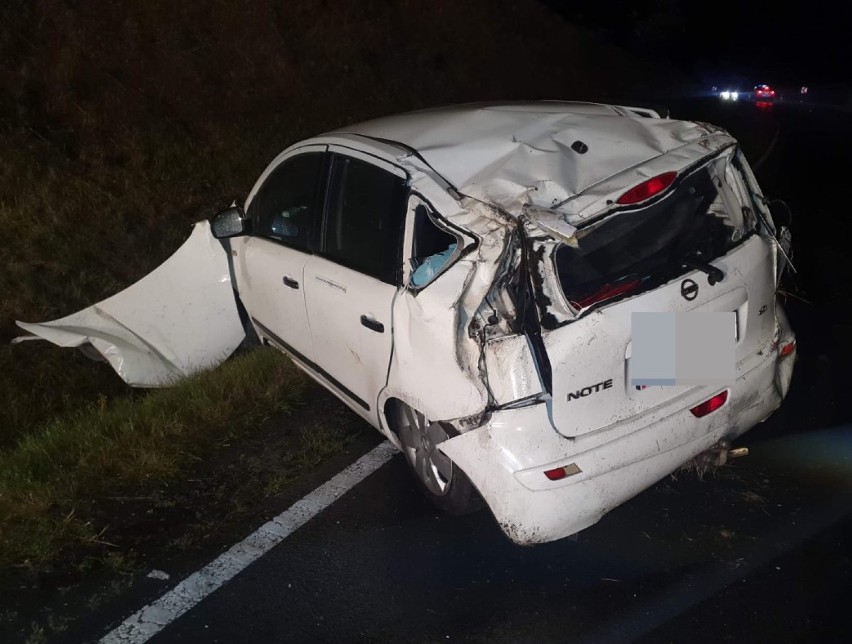 Brodnica. Wypadek na krajowej "15" w miejscowości Jajkowo. Ranne dziecko. Szczegóły. Zdjęcia