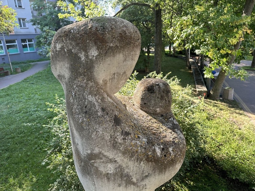 Osiedlowe pomniki w Kielcach będą jak nowe. Członkowie Towarzystwa Przyjaciół Kielc wzięli się za mycie rzeźb