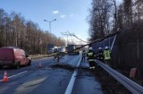 Strażacy usuwają powalone drzewa i gałęzie po wichurach w województwie śląskim. Porywy wiatru nawet do 75 kilometrów na godzinę