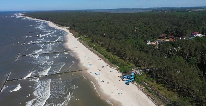 Plaża w Jarosławcu z lotu ptaka [NOWE ZDJĘCIA]