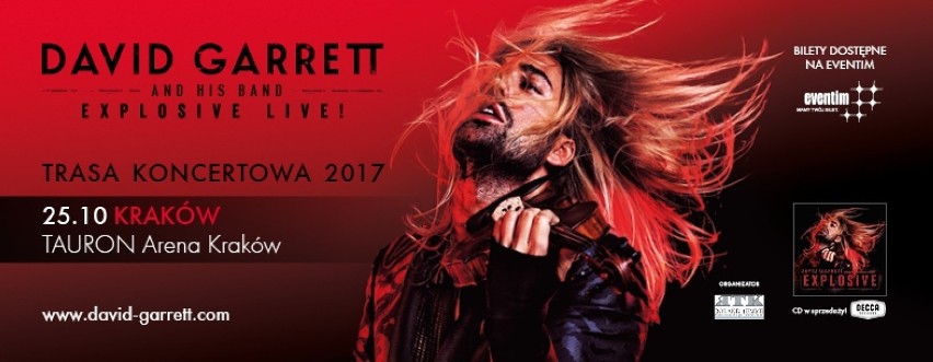 25 października wystąpi niemiecki skrzypek David Garrett....