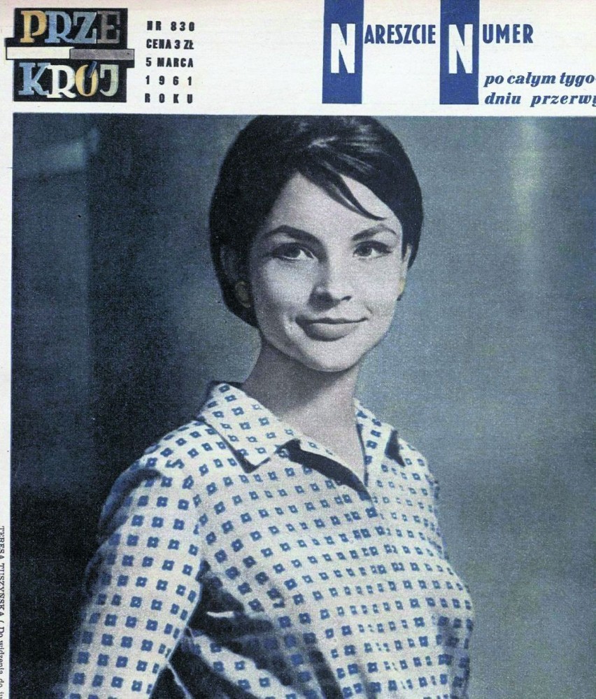 Rok 1961. Teresa Tuszyńska wygrała konkurs "Dziewczyny z...