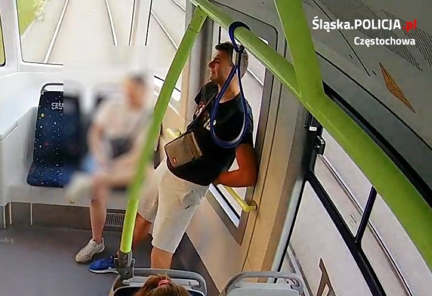 Pobicie w Częstochowie! Mężczyzna zaatakował pasażera w tramwaju. Rozpoznajesz go? Zobacz WIDEO