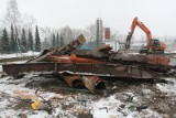 Budowa Elki w Chorzowie: Rozbiórka stacji Stadion Śląski. Czwartek [ZDJĘCIA]