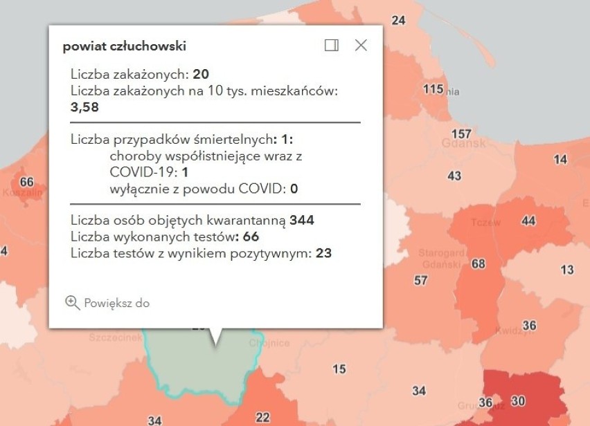 Zakażenia na Pomorzu 16.04.2021 r.