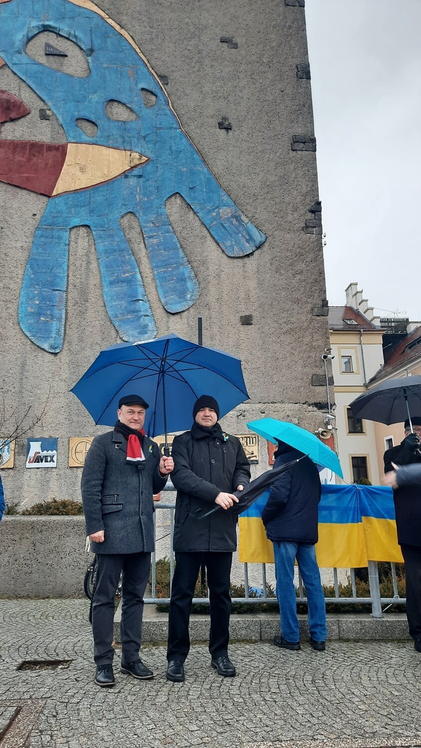 Zgorzelec i Goerlitz solidarni z Ukrainą. Kolejne spotkanie na Moście Staromiejskim