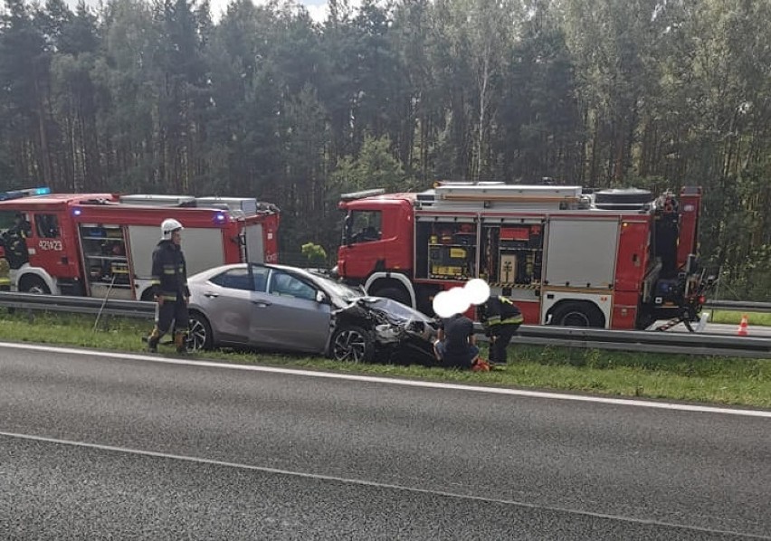 Wypadek na autostradzie A4 pomiędzy Krakowem a Chrzanowem,...