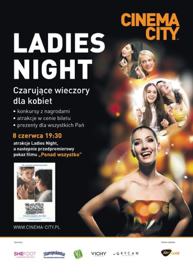 Ladies Night w Toruniu. Żyj pełnią życia …i przyjdź do Cinema City!