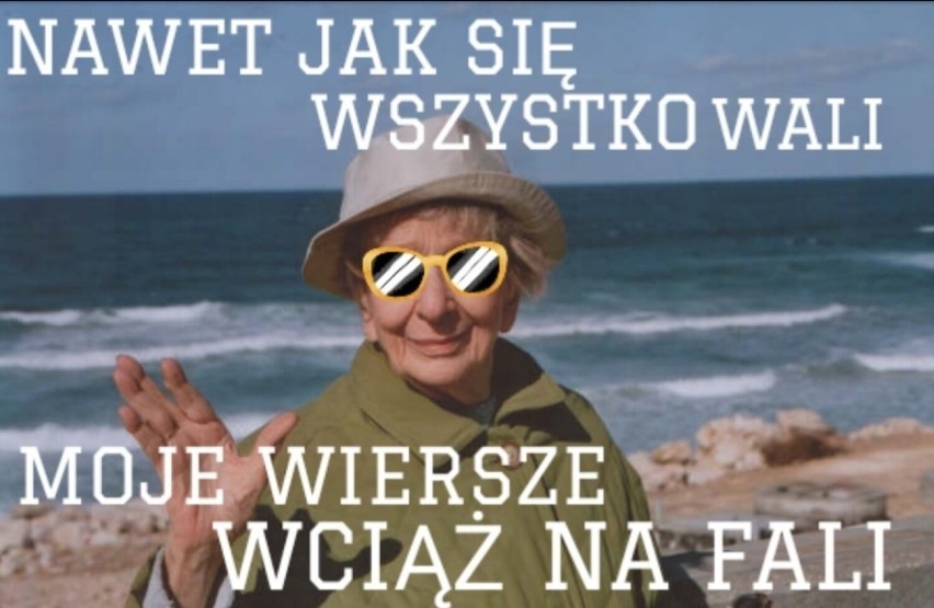 Memy o Szymborskiej i wiersze zainspirowane twórczością...
