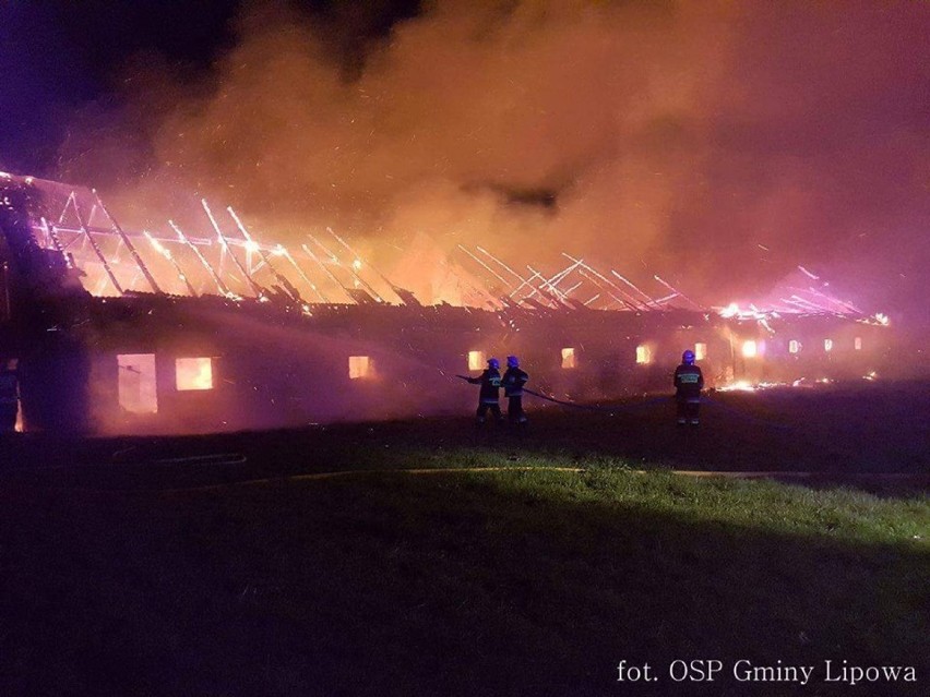Pożar w Lipowej. Palił się budynek gospodarczy na os. Gwizdałówka [ZDJĘCIA]