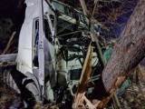 Wypadek na drodze krajowej nr 42 pod Namysłowem. Zderzyły się dwie ciężarówki. Jeden z kierowców jest ranny i trafił do szpitala