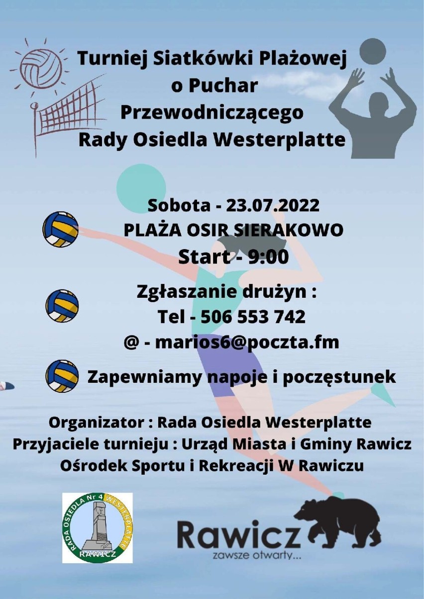 Turniej siatkówki plażowej o puchar przewodniczącego Rady Osiedla Westerplatte