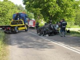 Wypadek w Gorczenicy. Pijany kierowca dachował passatem koło Brodnicy