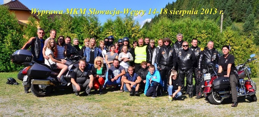 Motocykliści MKM Myszków na Węgrzech 2013