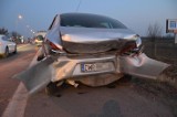 Wypadek w Siechnicach. Zderzyły się cztery auta. Sześć osób rannych (ZDJĘCIA)