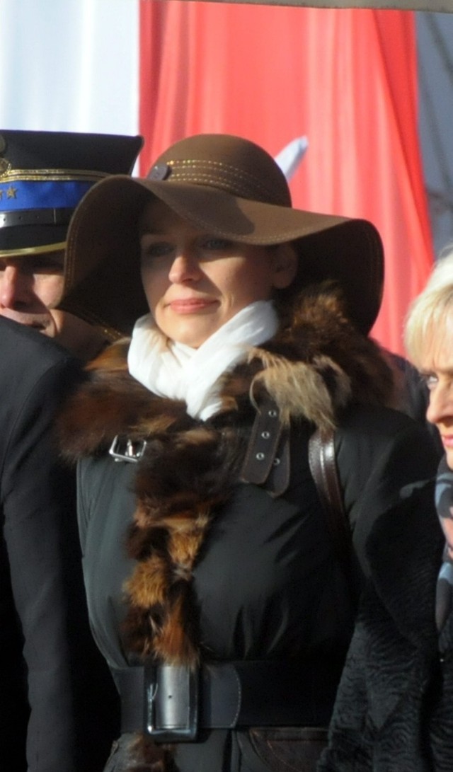 Joanna Mucha podczas obchodów Święta Niepodległości w Lublinie
