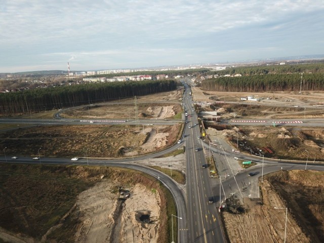 Tak wygląda obecnie plac budowy na węźle Kijewo