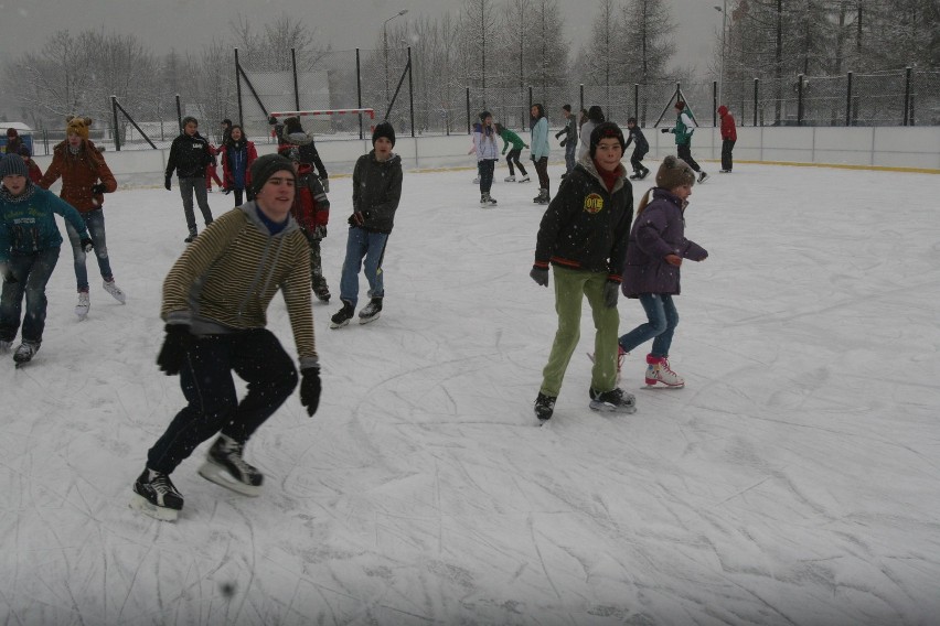Ferie 2013 w Rybniku: Na lodowisku to dopiero jest zabawa! ZDJĘCIA