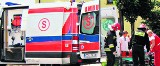 Wypadek karetki pogotowia w centrum Kielc