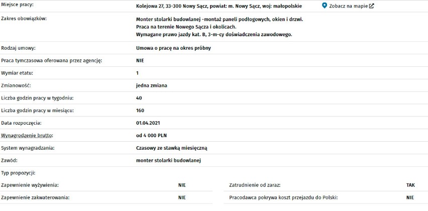 MONTER STOLARKI BUDOWLANEJ
Numer: S t P r / 2 1 / 0 1 5...