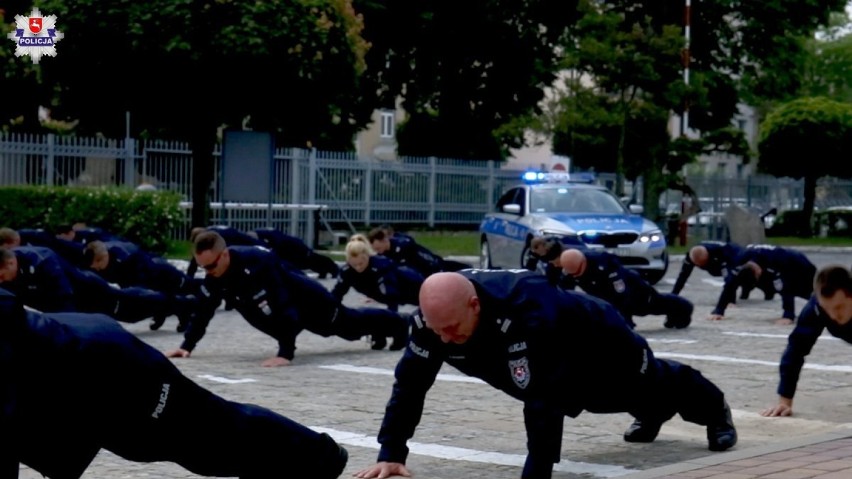 Policjanci z Komendy Wojewódzkiej Policji w Lublinie przyjęli wyzwanie #GaszynChallenge. Zobacz zdjęcia i wideo