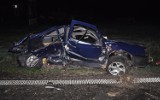 Wypadek w Grzegorzewie. Trzy osoby poszkodowane