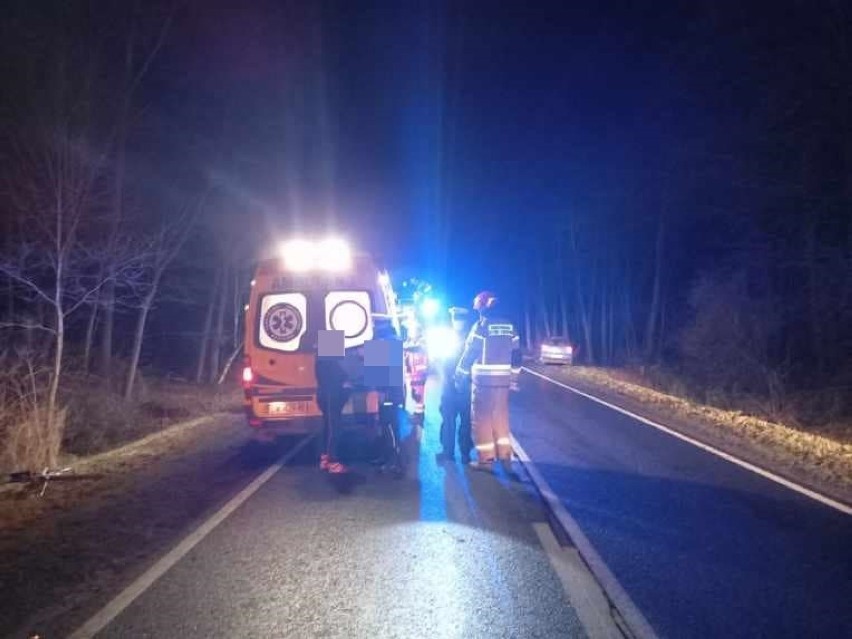 Wypadek w gminie Włocławek z udziałem pijanego rowerzysty