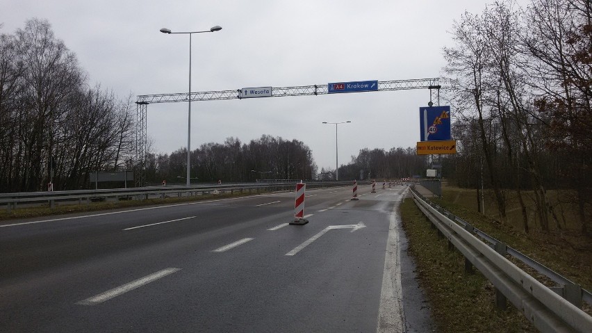 Zmiany organizacji ruchu na autostradzie A4 Katowice-Kraków