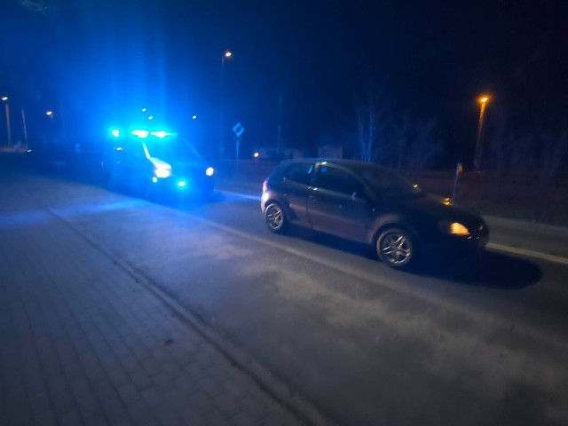 Kierowca został zatrzymany w rejonie ul. Orła Białego.