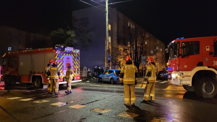 Wypadek na ulicy Kaliskiej we Włocławku (11.12.2023)