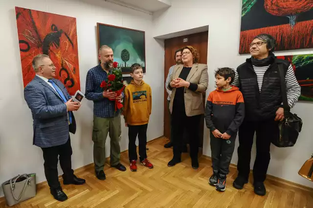 Wernisaż malarstwa Piotra Seredyńskiego w Muzeum Regionalnym w Jaśle odbył się 8 lutego