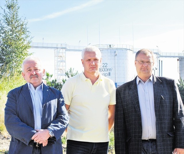 Związkowcy Zbigniew Mentel, Jerzy Stanisław i Jan Gleń będą bronić pracowników rafinerii
